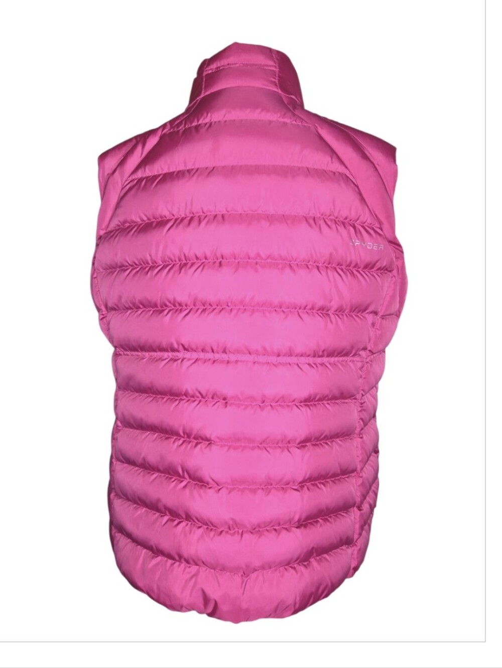 Spyder Womens Plus Size Hot Pink Puffer Down Zip Front Vest Size XXL - Picture 2 of 10